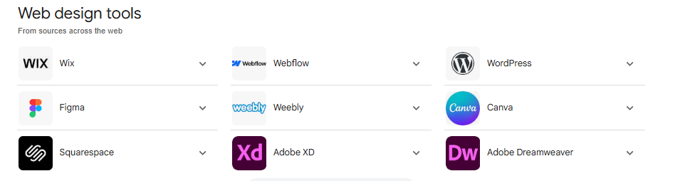 website design tools